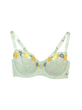 Savage X Fenty Free Spirit Floral Embroidered Unlined Balconette Bra |  Size 40F